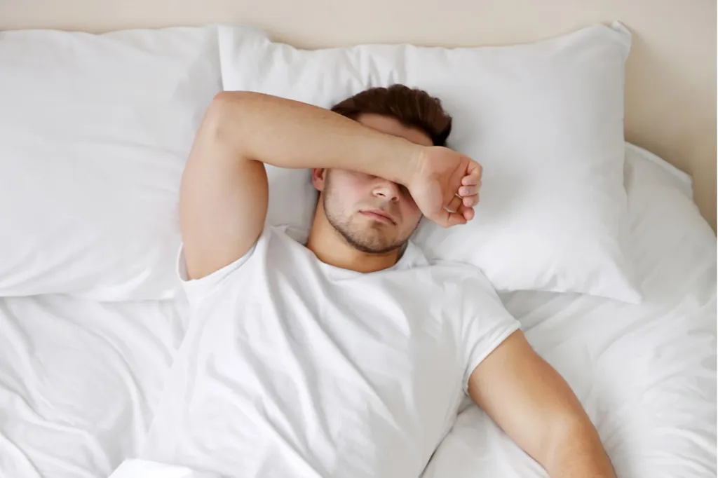 Athletic Young Man Sleeping